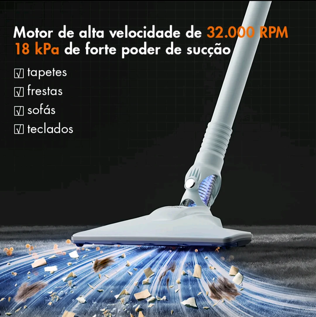 ASPIRADOR DE PÓ GAABOR CW-18M02AS 1000W 2 EM 1 VERTICAL E PORTÁTIL COM FILTRO HEPA LAVÁVEL — foto 2