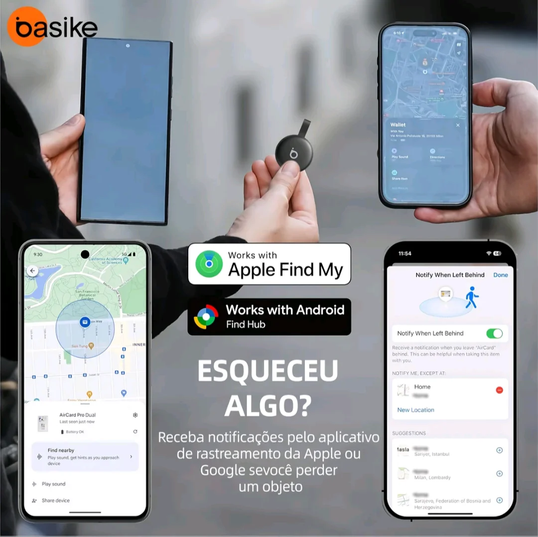 LOCALIZADOR INTELIGENTE BASIKE BQ34 PARA OBJETOS PESSOAIS — foto 3