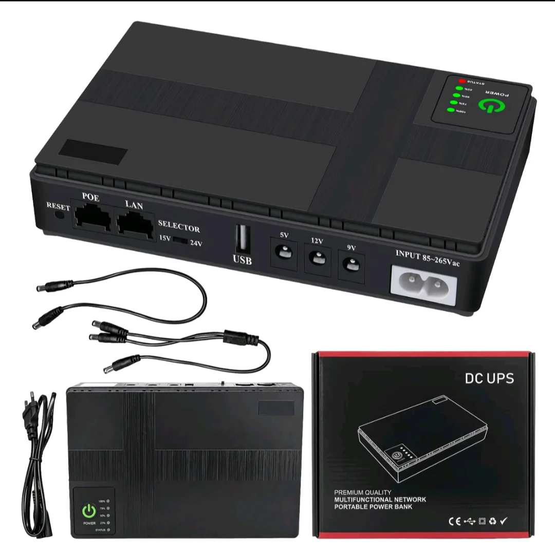 FONTE DE ALIMENTAÇÃO ININTERRUPTA UPS DC MINI NOBREAK 10000mAh — foto 8