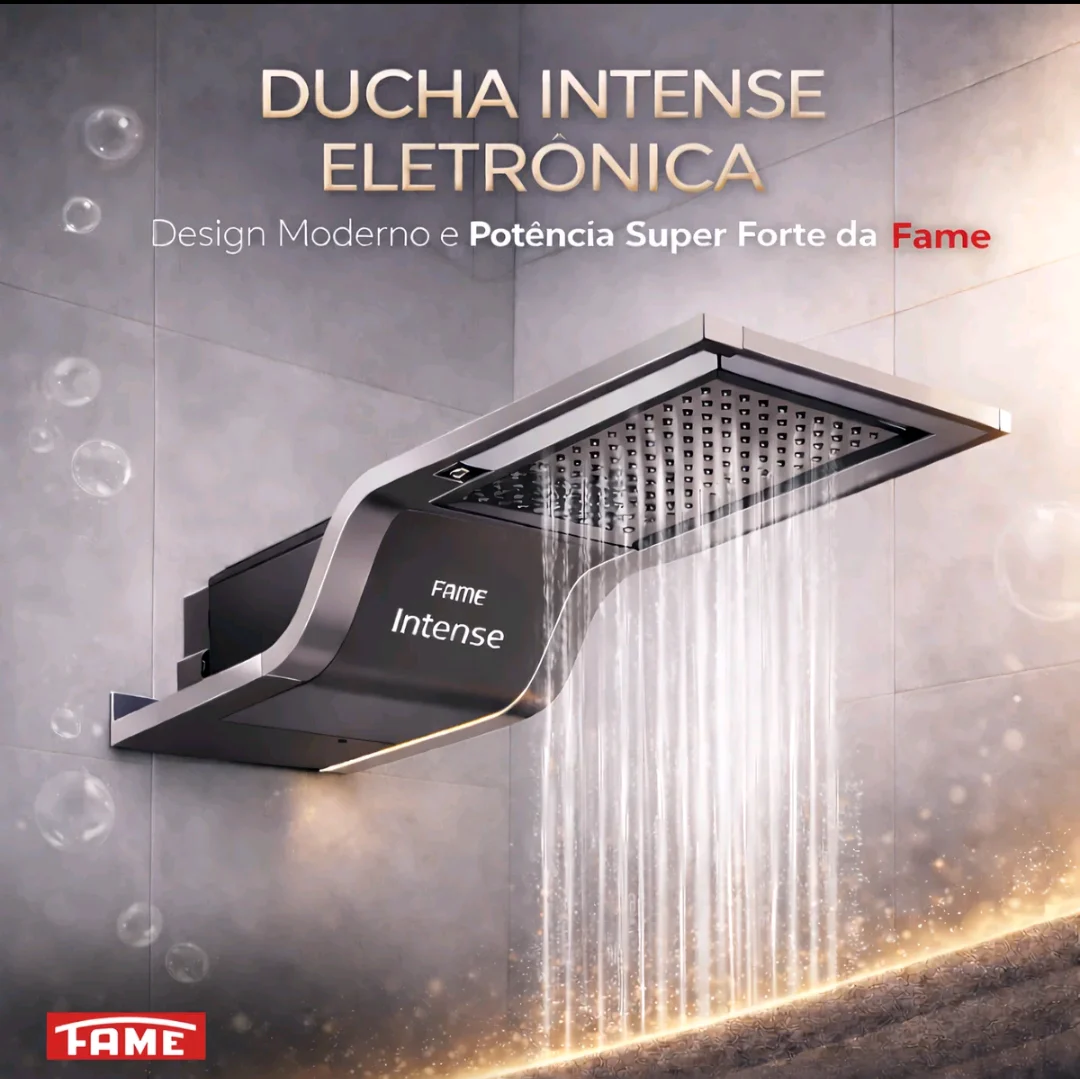 Ducha FAME Intense Eletrônica Black 6500W 220V — foto 1