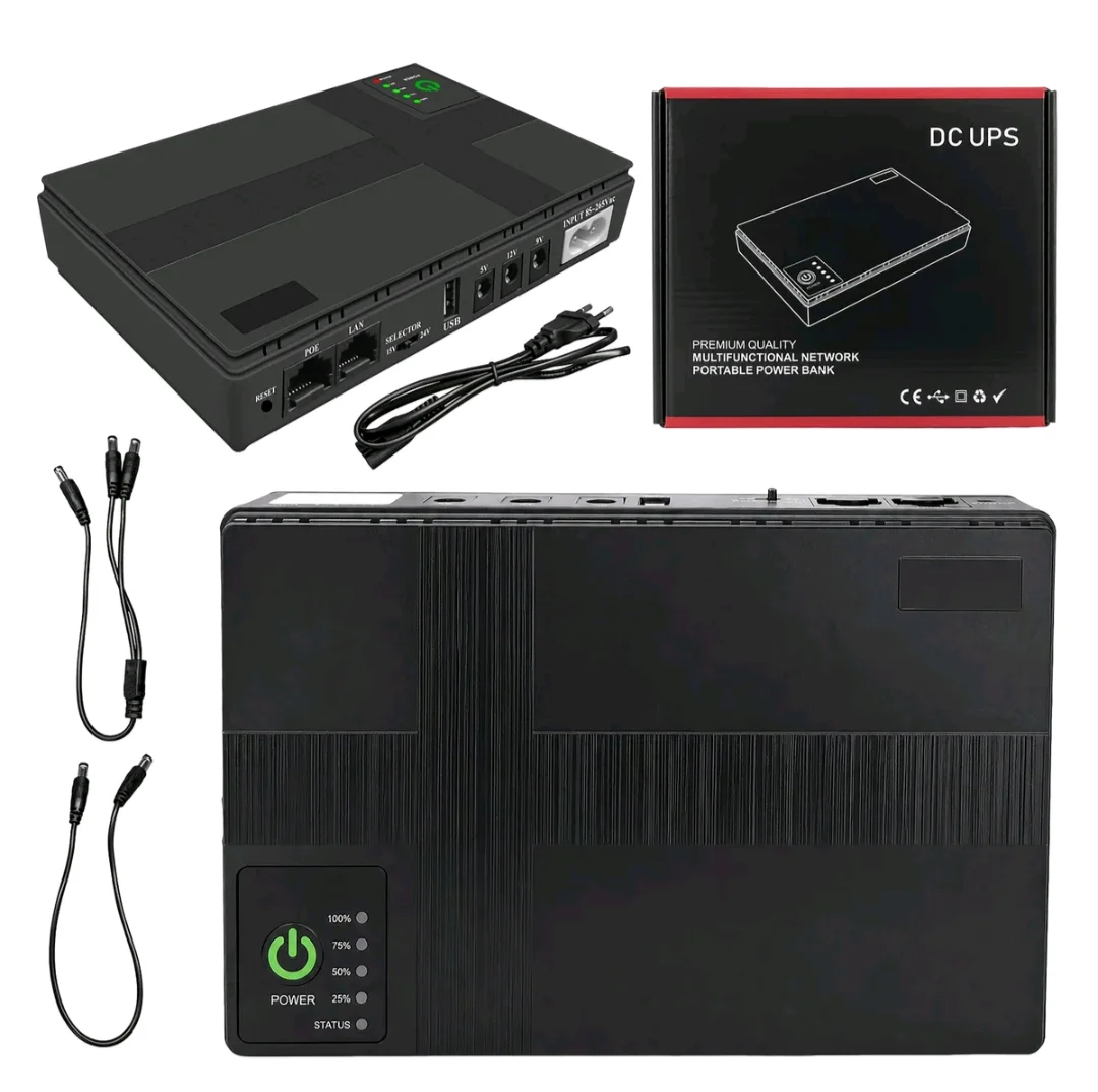 FONTE DE ALIMENTAÇÃO ININTERRUPTA UPS DC MINI NOBREAK 10000mAh — foto 7