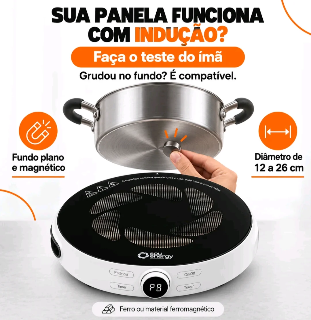 COOKTOP ELÉTRICO PORTÁTIL 1 BOCA 1000W — foto 6