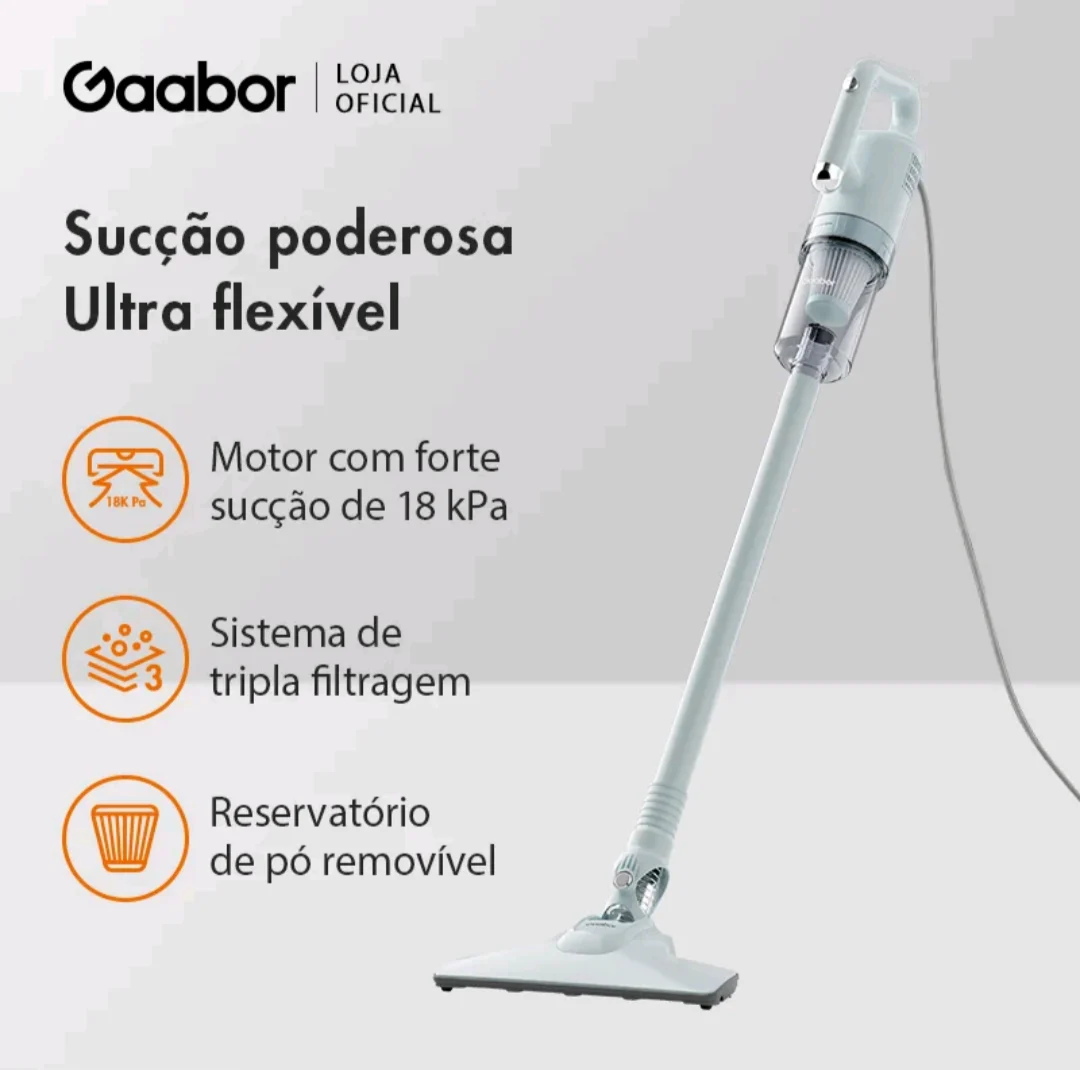 ASPIRADOR DE PÓ GAABOR CW-18M02AS 1000W 2 EM 1 VERTICAL E PORTÁTIL COM FILTRO HEPA LAVÁVEL — foto 1