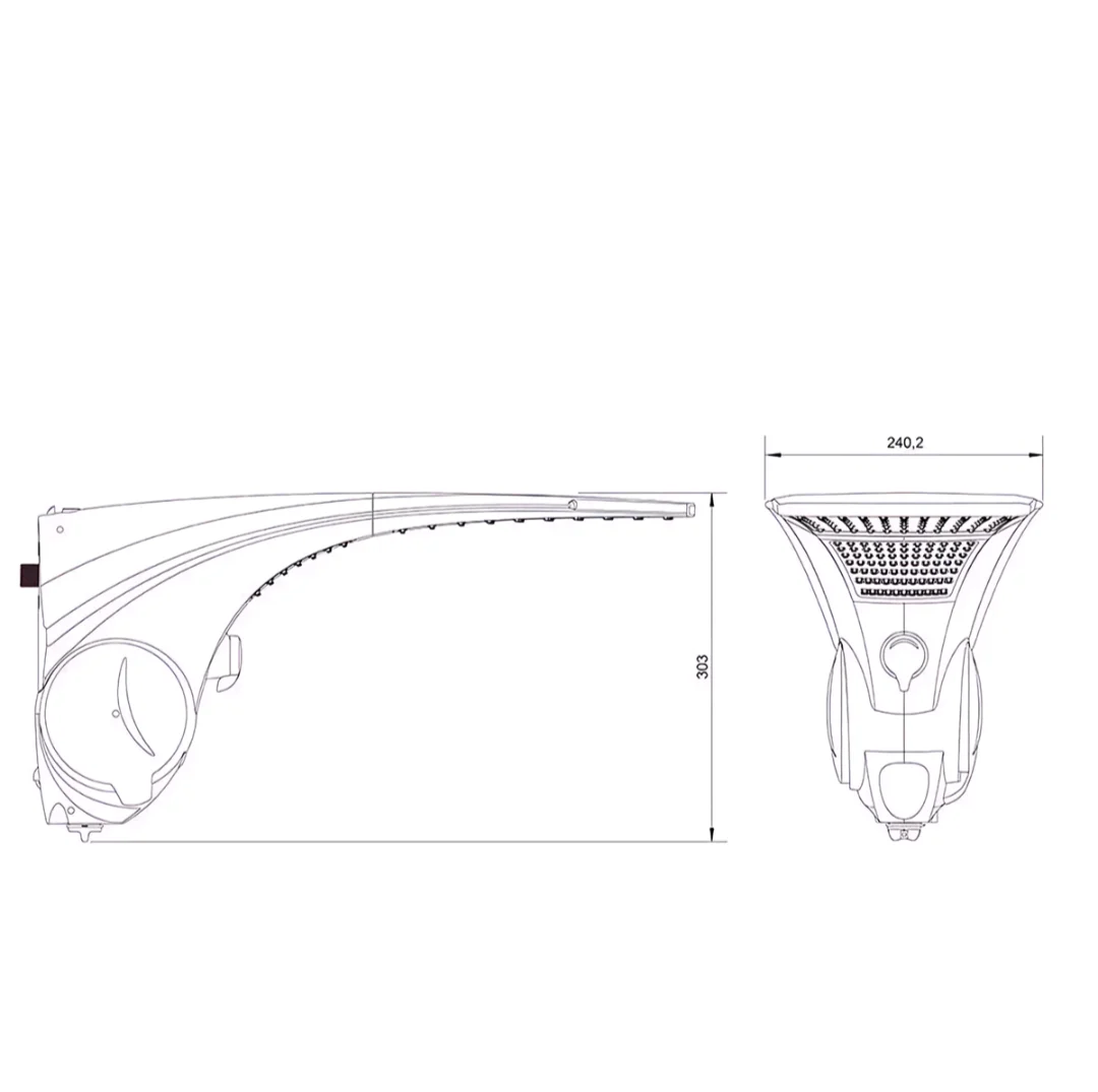 Ducha Dun Shower Lorenzetti Quadra Multitemperaturas 7700W 220V — foto 4