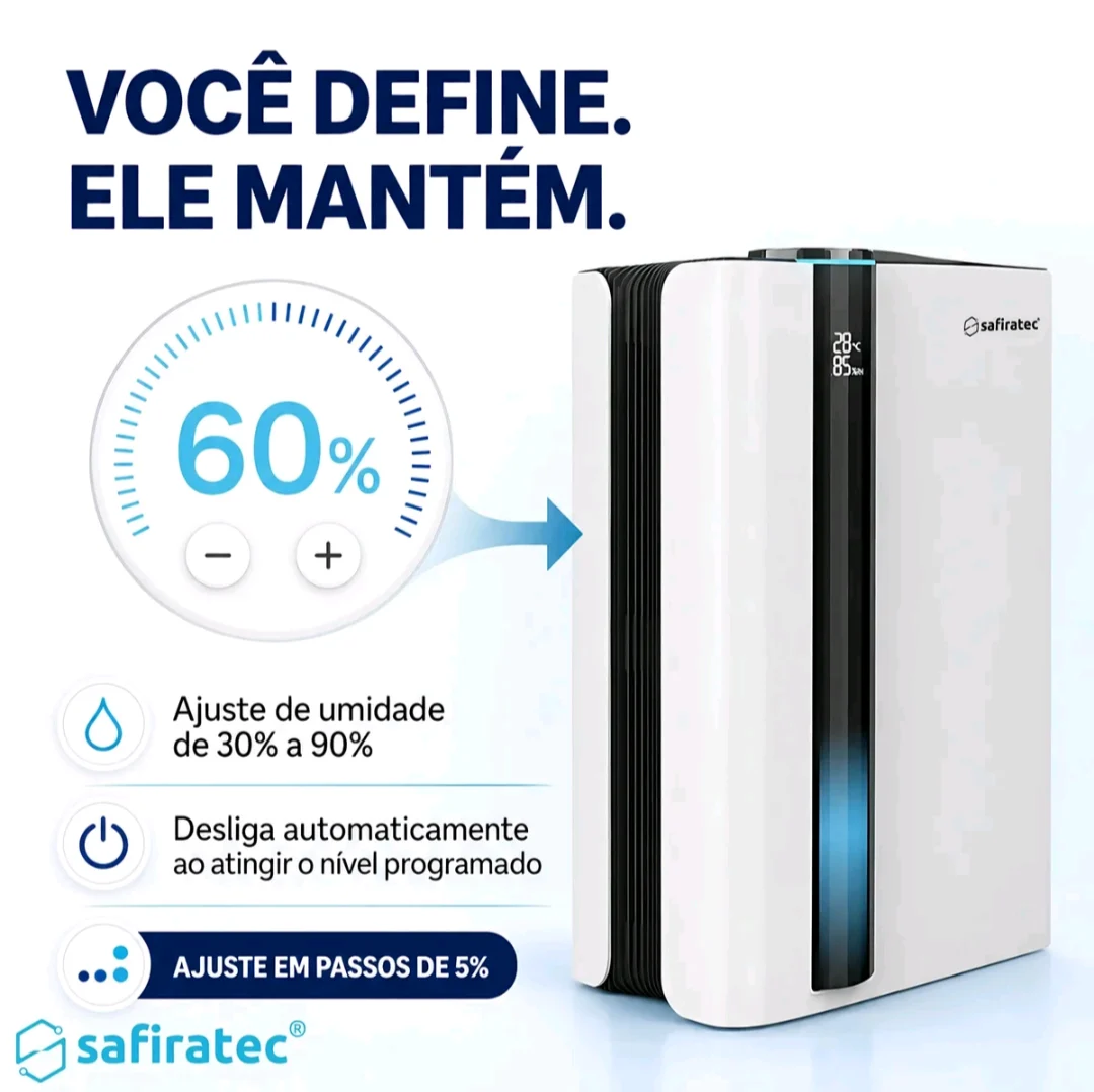 Safiratec DPR-60W Desumidificador de Ar Antimofo Doméstico — foto 3