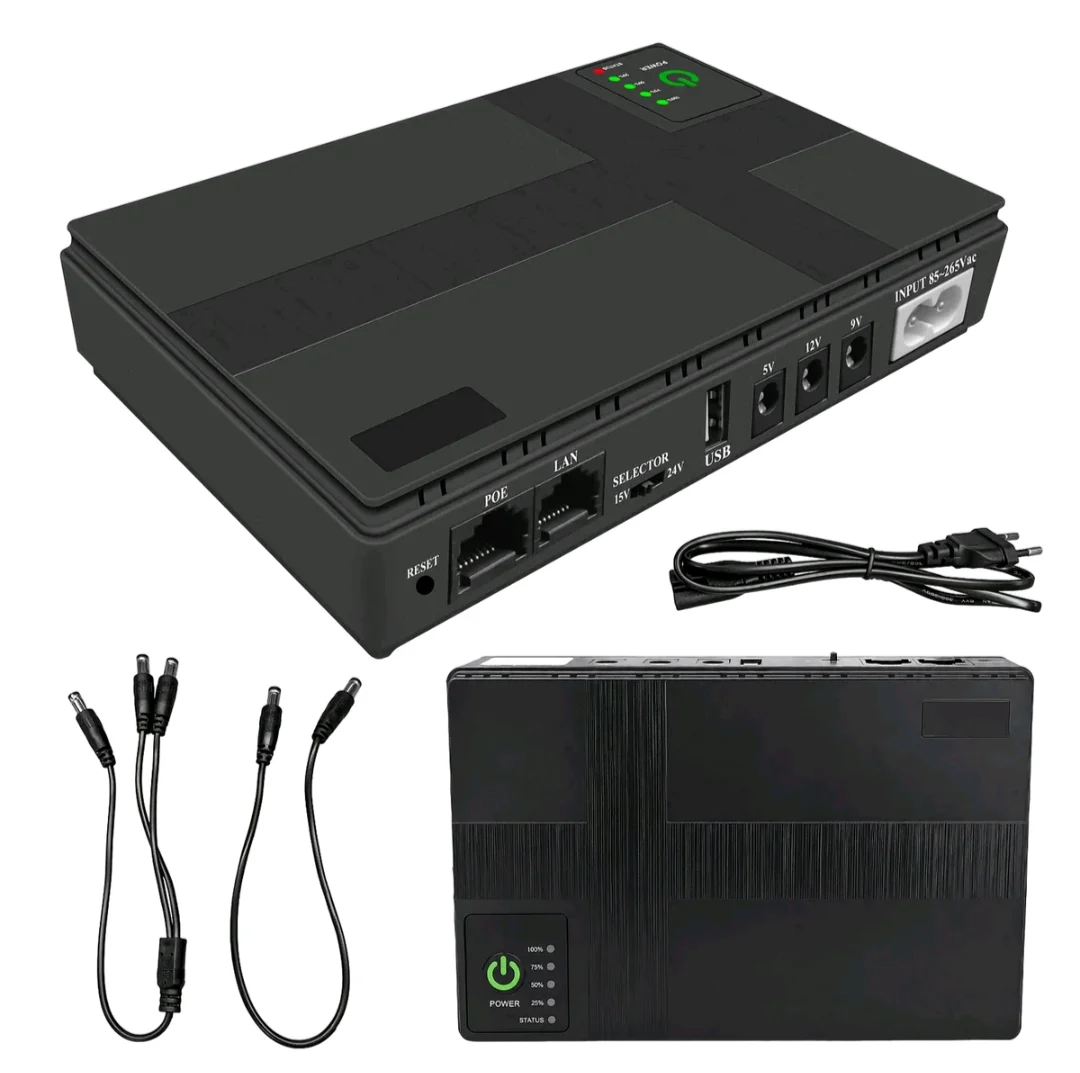 FONTE DE ALIMENTAÇÃO ININTERRUPTA UPS DC MINI NOBREAK 10000mAh — foto 6