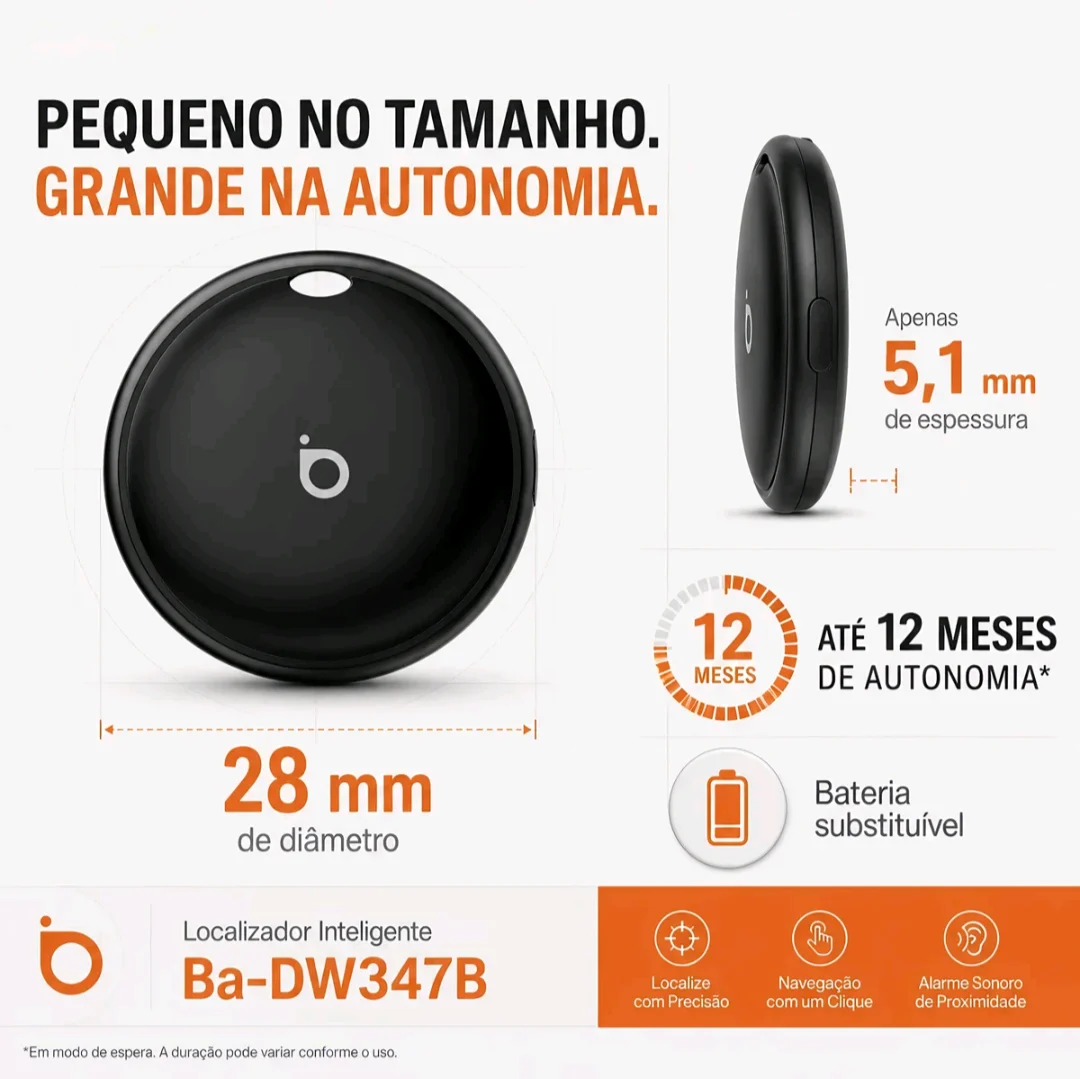 LOCALIZADOR INTELIGENTE BASIKE BQ34 PARA OBJETOS PESSOAIS — foto 2