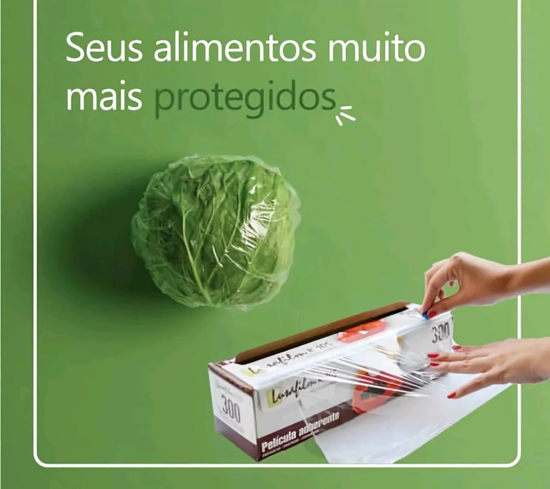 Filme PVC Lusafilm 28 cm x 300 m com Caixa e Sistema de Corte Fácil — foto 6
