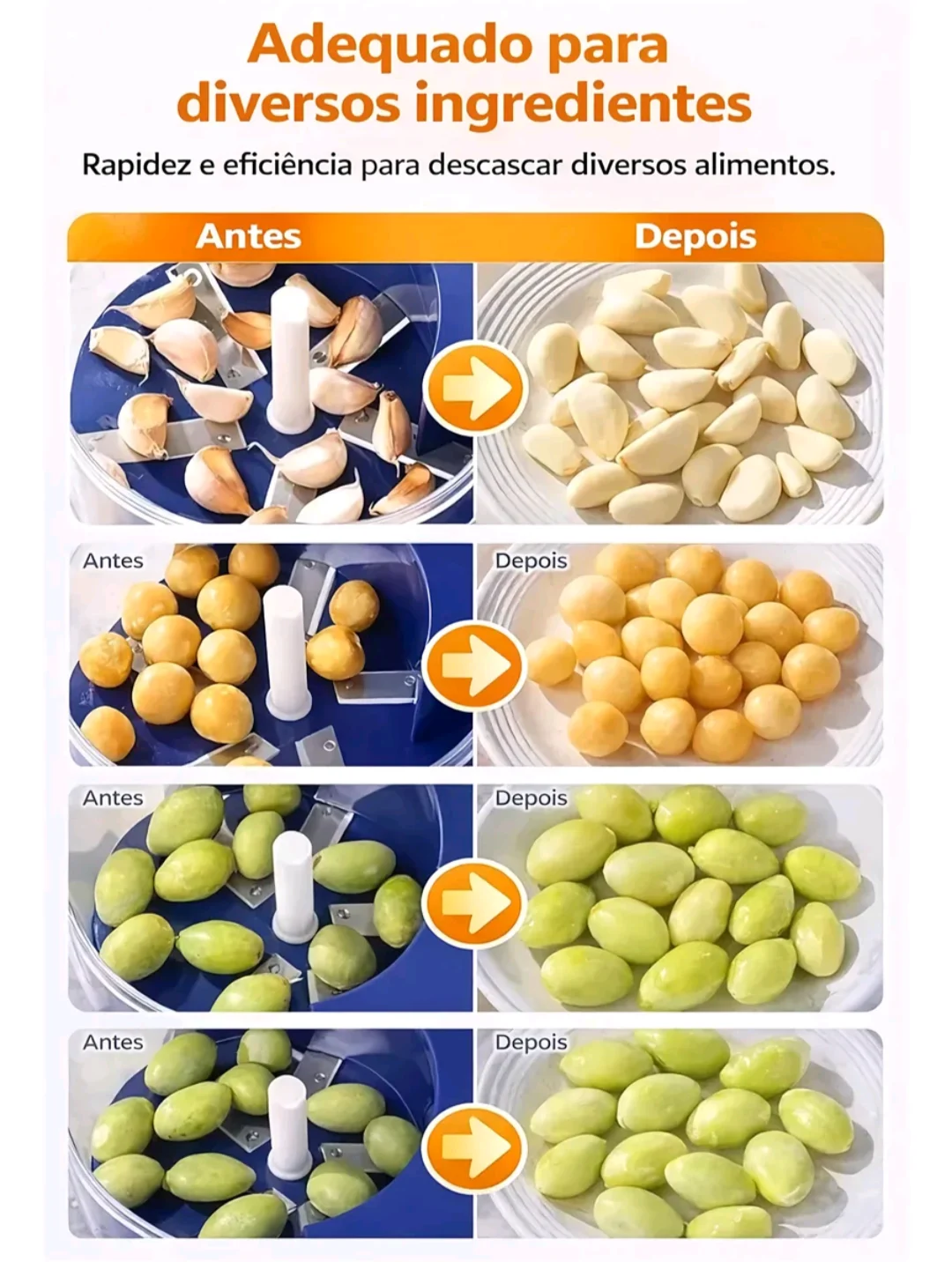 Mini Processador Elétrico de Alimentos para Alho, Legumes e Frutas — foto 3