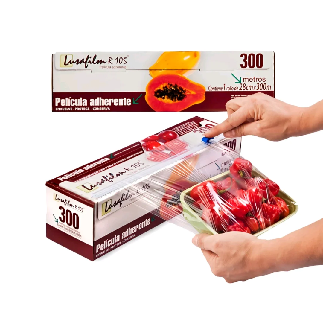 Filme PVC Lusafilm 28 cm x 300 m com Caixa e Sistema de Corte Fácil — foto 2